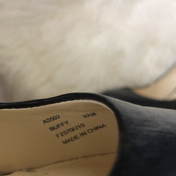 COACH Nappa Leather Buffy Black Heels - Picture 15 of 16